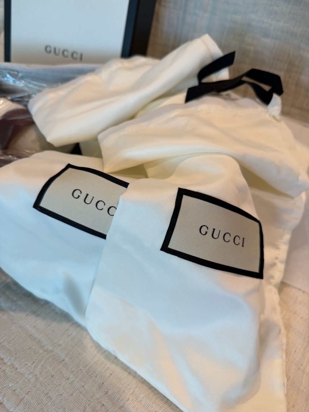 Gucci Marmont Burgundy Sandals - Picture 9 of 12